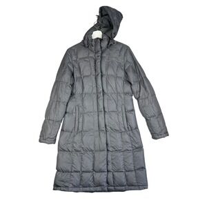 The North Face Metropolis Parka Grey 550 Down Quilted Hooded  Womens M, repaired